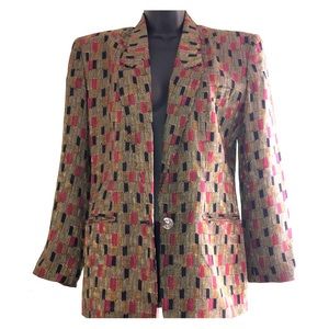 Nice multi patterned blazer.